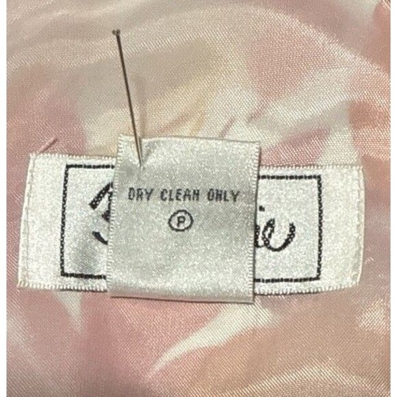 Bob Mackie Studio Dress Size 4 Orange Red Floral Mod Sleeveless 100% Silk Midi - Picture 4 of 5